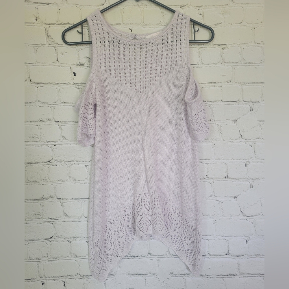 LC Lauren Conrad Cold Shoulder Top Sz XS